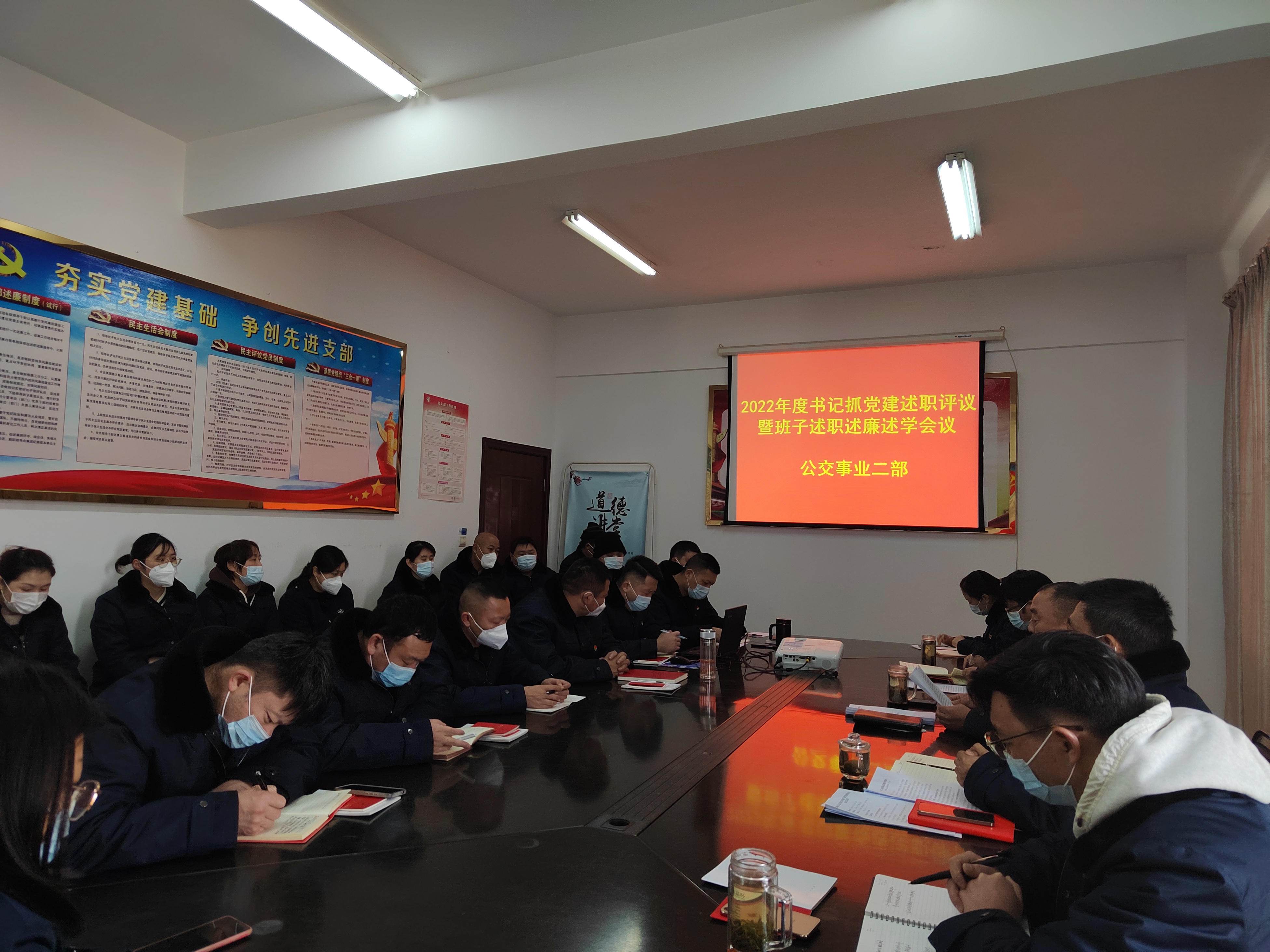 公交集團公交事業(yè)二部召開(kāi)2022年度書(shū)記抓黨建述職評議暨班子述職述廉述學(xué)會(huì )議